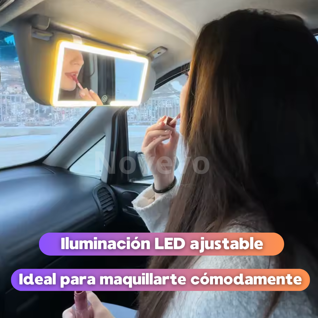Espejo De Lujo LED Para Carro+ ENVIO GRATIS