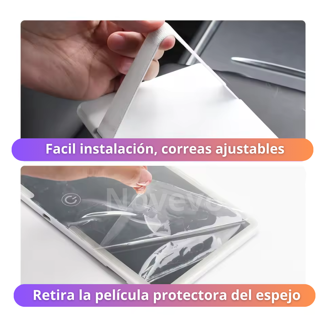 Espejo De Lujo LED Para Carro+ ENVIO GRATIS