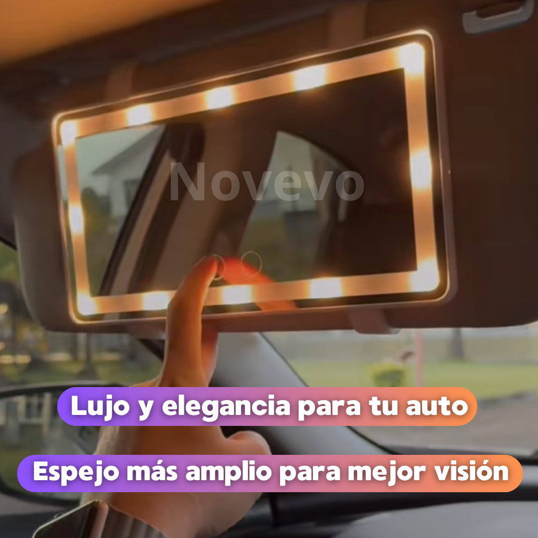 Espejo De Lujo LED Para Carro+ ENVIO GRATIS